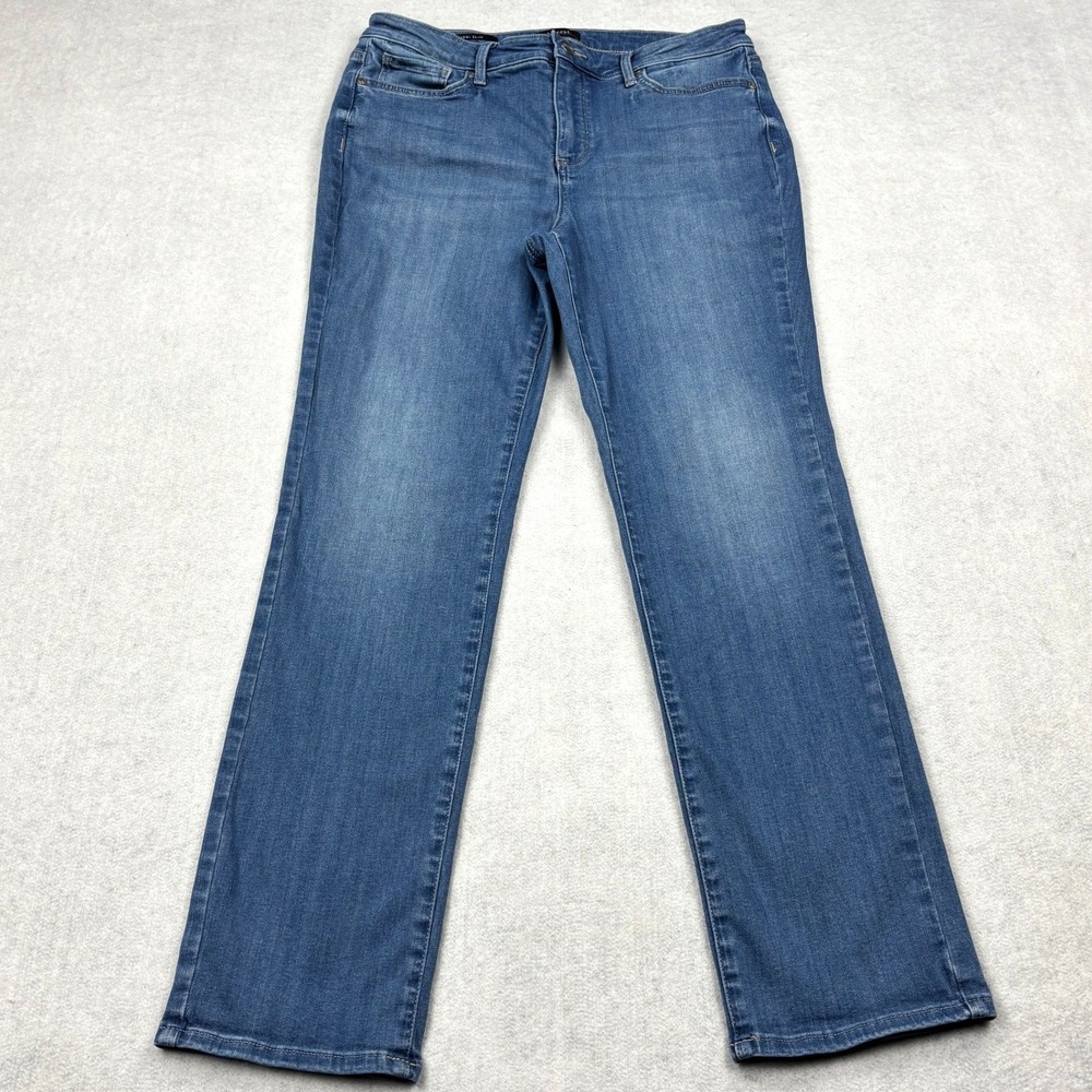 NYDJ Jeans Womens Size 10 Blue Sheri Slim Lift Tuck Sure Stretch Medium Wash
